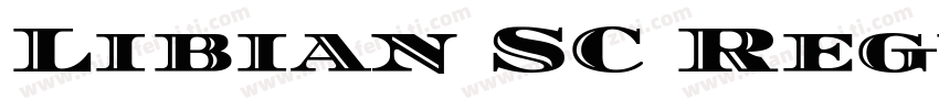 Libian SC Regular字体转换